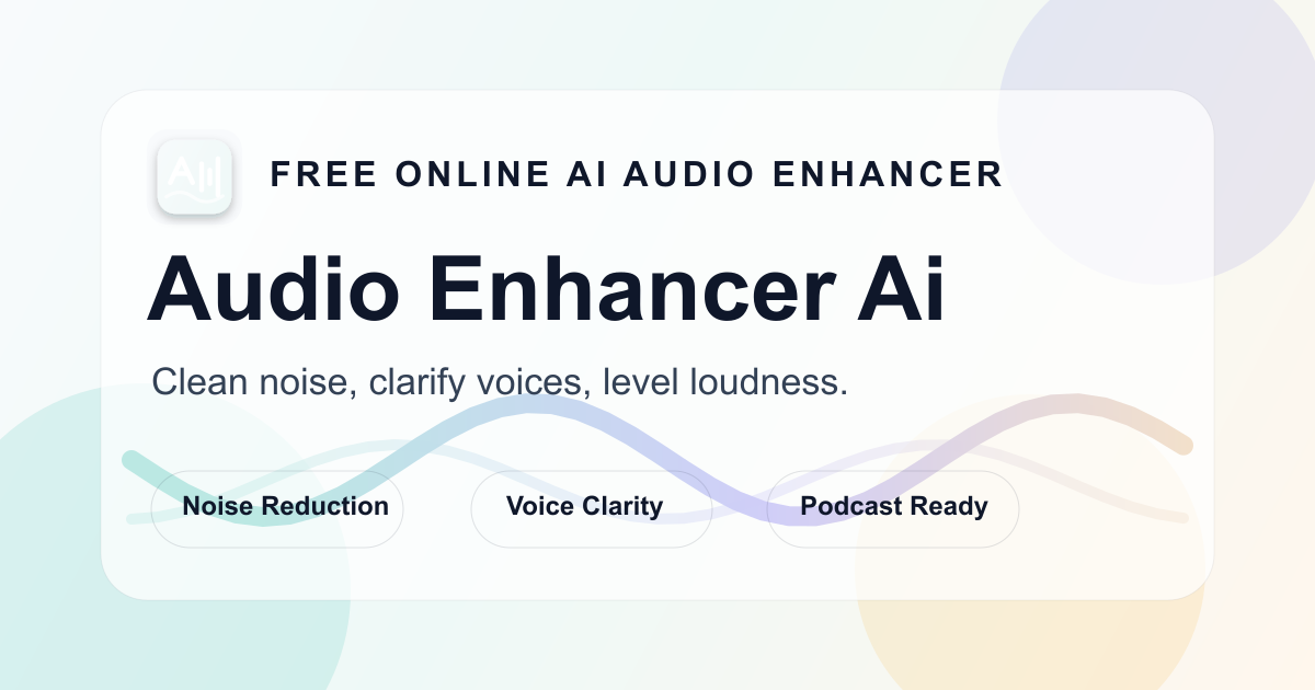 Audio Enhancer Ai preview